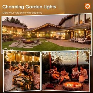 Elegant Outdoor String Lights - Soft White